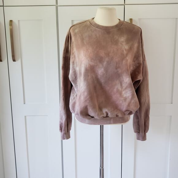 Trap Bowery Sweatshirt Brown TieDye Oversized Pullover Lovers & Friends USA Made - Picture 1 of 6